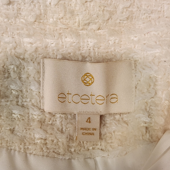 Etcetera size 4 cream coat - Picture 5 of 8